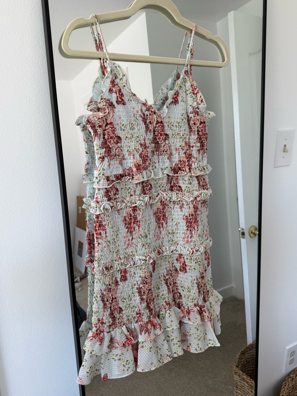 Zara Smocked Ruffle Dress